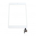 Vetro Touch con biadesivo preinstallato e Flex Cable per iPad Mini ed iPad Mini Retina Bianco - COMPLETO DI CHIP - Originale